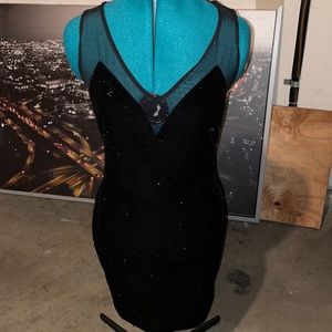 Black glittery dress